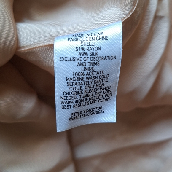 Guess Silk Burnout Dress Babydoll Y2K Beaded Coquette Romantic HOCO Event NEW - Picture 8 of 11